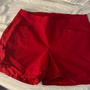 I.N.C pull on red shorts